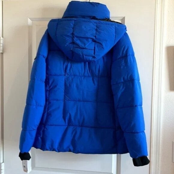 NWT BCBG Generation royal blue parka Feather-free eco-friendly fill Size XL - Picture 2 of 14